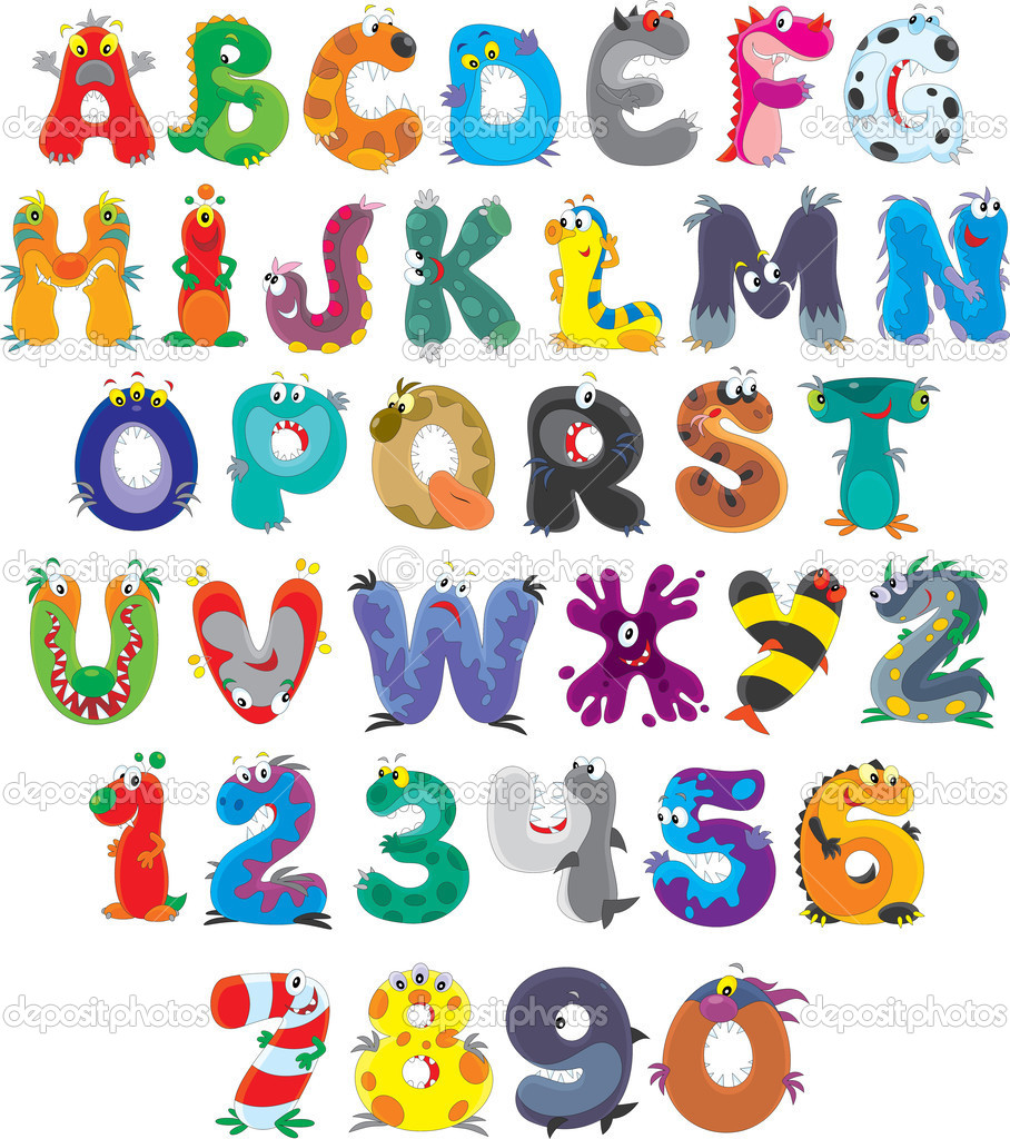 free monster alphabet clipart - photo #9
